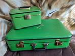 Koffer en beautycase - groen, Ophalen, Overige materialen, Gebruikt, 50 tot 60 cm