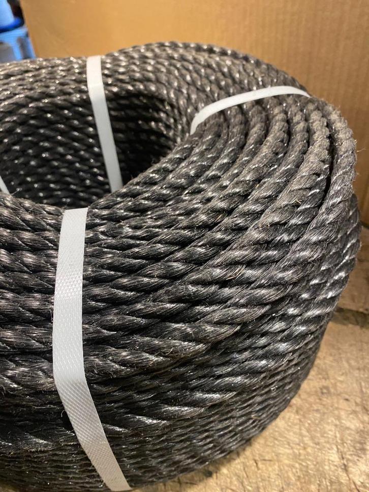 TOUW POLYPROP 10mm/220mtr ZWART, Watersport en Boten, Accessoires en Onderhoud, Nieuw, Overige typen, Ophalen
