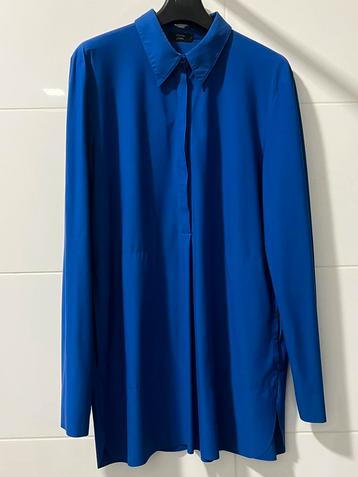 Marccain blauw/paarse blouse, mt N3 = 38 beschikbaar voor biedingen