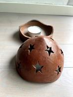 kaarsenhouder met deksel met stervormige gaten, heel mooi me, Ophalen of Verzenden, Zo goed als nieuw, Overige materialen, Minder dan 25 cm