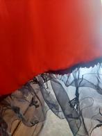 Spaanse Rok - Rood met Kant, Maat 42/44 (L), Ophalen of Verzenden, Zo goed als nieuw, Rood