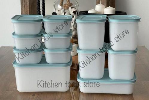 Tupperware Turquoise Diepvries dozen set (12) -36€ voorraad, Huis en Inrichting, Keuken | Tupperware, Nieuw, Ophalen of Verzenden