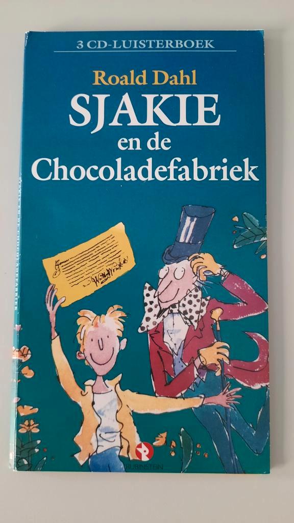Sjakie en de Chocoladefabriek - Luisterboek op CD, Boeken, Luisterboeken, Cd, Kind, Ophalen of Verzenden