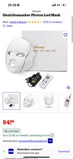 Nieuw led gezicht therapie met garantie, Ophalen of Verzenden, Zo goed als nieuw