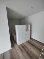 IKEA PLATSA tweepersoons bedmeubel mét kledingkast, Huis en Inrichting, Slaapkamer | Bedden, Ophalen, Wit, Tweepersoons, 140 cm