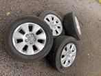 Audi velgenset 16 inch met naafkapjes, Ophalen, Gebruikt