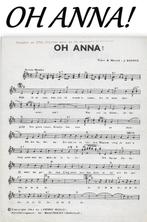 Mu91 bladmuziek j blenco oh anna, Ophalen of Verzenden, Gebruikt, Artiest of Componist, Populair