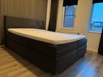 Boxspring antraciet 180 x 220, Ophalen, Gebruikt, Tweepersoons, 180 cm
