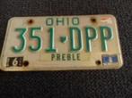 Kentekenplaat licenseplate Ohio Preble USA, Verzenden, Gebruikt, Auto's