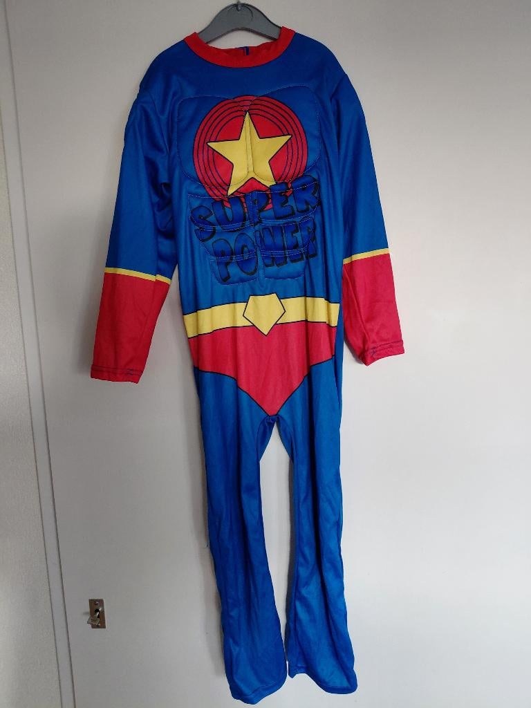 Superman verkleedpak maat 122-128 carnaval, Kinderen en Baby's, Carnavalskleding en Verkleedspullen, Ophalen of Verzenden, Gebruikt