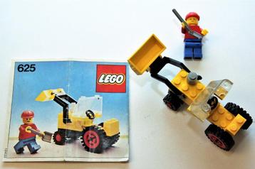 Lego vintage, tractor met laadschop, set nr. 625 beschikbaar voor biedingen