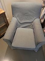 Gestreepte Fauteuil - IKEA Ektorp Stijl, Ophalen, Gebruikt, Stof, 75 tot 100 cm