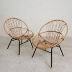 Set van 2 rotan, bamboe kinder stoelen Rohe Noordwolde, jare, Ophalen of Verzenden