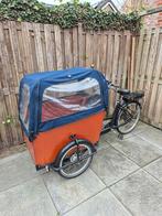 Babboe Big-E Bakfiets - Elektrisch - Met Huif, Fietsen en Brommers, Fietsen | Bakfietsen, 4 kinderen of meer, Gebruikt, Elektrisch
