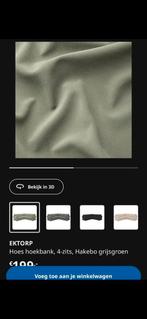 Mooie groene Ektorp 3-zits chaise lounge bank-hoes te koop!, Huis en Inrichting, Ophalen, 100 tot 125 cm, Hoekbank, Zo goed als nieuw