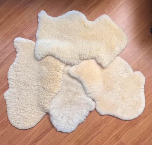 Schapenvacht / lamsvacht, set van 2, Huis en Inrichting, Woonaccessoires | Plaids en Woondekens, Gebruikt, Ophalen of Verzenden