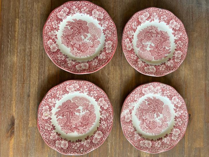 Woodland Vintage bord 4x, Antiek en Kunst, Antiek | Servies los, Ophalen of Verzenden