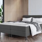 ACTIE Boxspring Basic - 180x200 -Beige- Gratis 30cm hoge bak, Delux, Verzenden, Beige, 180 cm