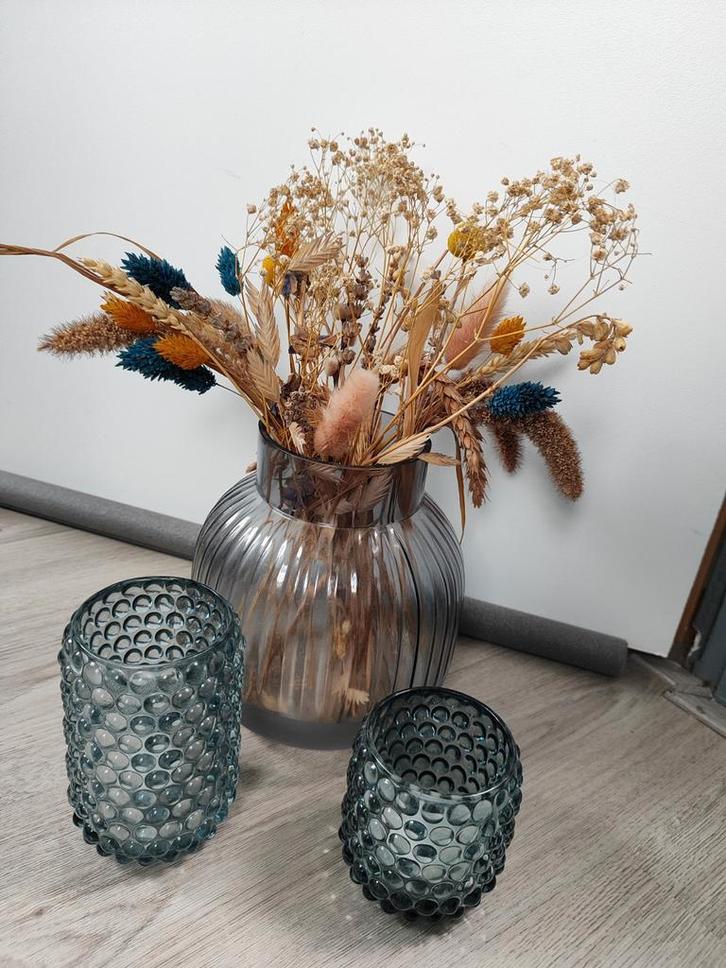 Leuke Woonaccessoires Set, Huis en Inrichting, Woonaccessoires | Kandelaars en Kaarsen, Zo goed als nieuw, Kandelaar, Minder dan 25 cm