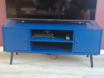 Tv kast/ tc meubel retro look blauw 