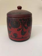 handbeschilderde keramiek voorraadpot Russische volkskunst, Antiek en Kunst, Ophalen of Verzenden