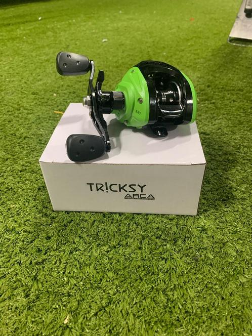 Sale! Nieuwe Arca Tricksy LH reelmolen, 4 lagers, Watersport en Boten, Hengelsport | Roofvissen, Nieuw, Molen, Ophalen of Verzenden