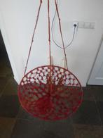 retro geknoopt lectuurhanger in de kleur rood (jaren '70), Ophalen of Verzenden, Overige typen