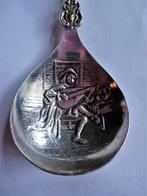Zilver pleet Suikerlepel Zonnebloem * bakje met afbeelding, Antiek en Kunst, Curiosa en Brocante, Verzenden