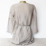 Prachtig C&S Jurkje 100% Katoen - 80 (M) € 15,-, Kleding | Dames, Jurken, Maat 38/40 (M), C&S, Beige, Ophalen of Verzenden