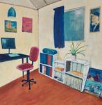 schilderij Atelier acryl, Ophalen of Verzenden