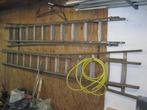 2x steekladder, houten ladder, Doe-het-zelf en Verbouw, Ladders en Trappen, Ophalen, Gebruikt