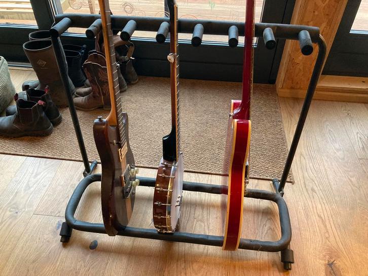 Rek voor 7 gitaren, Muziek en Instrumenten, Standaards, Zo goed als nieuw, Instrumentstandaard, Gitaar, Ophalen