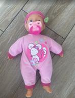 Babypop met 7 geluiden en een extra bedje (Ikea), Kinderen en Baby's, Speelgoed | Poppen, Ophalen of Verzenden, Zo goed als nieuw