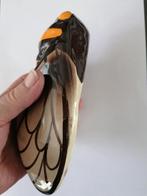 vintage keramiek wandvaasje in de vorm van een cigale izgt, Ophalen of Verzenden
