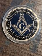 Vrijmetselarij Gedenkmunt, Ophalen of Verzenden, Nieuw