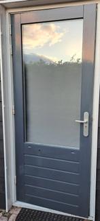 Hardhouten achterdeur (209,7 cm bij 87,7 cm), Ophalen, Gebruikt, 80 tot 100 cm, Buitendeur