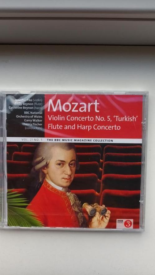 CD - Viool- en Fluit-Harp-concert - W.A. Mozart, Cd's en Dvd's, Cd's | Klassiek, Nieuw in verpakking, Orkest of Ballet, Ophalen of Verzenden