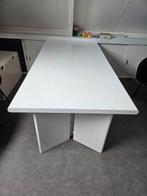 Witte eettafel 190x95 cm, Huis en Inrichting, Ophalen, Gebruikt, 50 tot 100 cm, 150 tot 200 cm