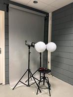 Pasfoto studio set, Audio, Tv en Foto, Fotografie | Fotostudio en Toebehoren, Lamp of Flitsset, Ophalen of Verzenden, Zo goed als nieuw
