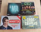 Diverse spellen: de mol, CSI, Code van Coppens, Mindf*ck, Hobby en Vrije tijd, Gezelschapsspellen | Bordspellen, Ophalen of Verzenden