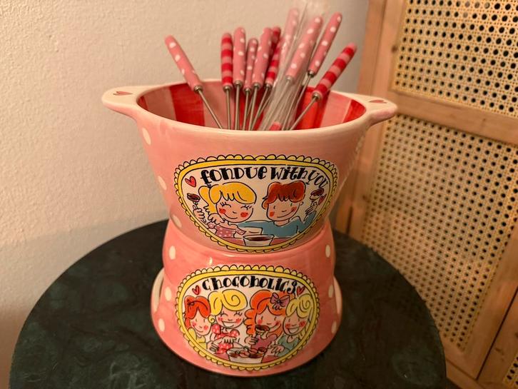 Blond Amsterdam fondue set plus 18 prikkers, Huis en Inrichting, Keuken | Servies, Nieuw, Blond Amsterdam, Aardewerk, Ophalen of Verzenden