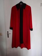 Prachtige en aparte jurk rood/zwart maat L. 1x gedragen.ZGAN, Kleding | Dames, Gelegenheidskleding, Ophalen of Verzenden, Zo goed als nieuw