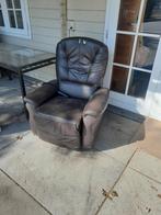 Relaxstoel relax fauteuil, Ophalen, Gebruikt, 50 tot 75 cm, Leer