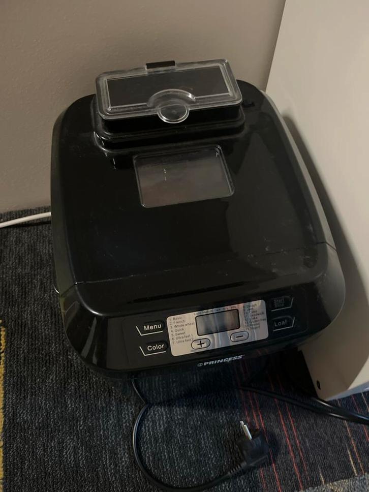 Princess Broodbakmachine - Zo goed als nieuw!, Witgoed en Apparatuur, Broodbakmachines, Zo goed als nieuw, Met timer, 400 tot 800 gram deeg