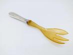 Hoornen vork met zilveren heft, 830, Antiek en Kunst, Antiek | Bestek, Verzenden