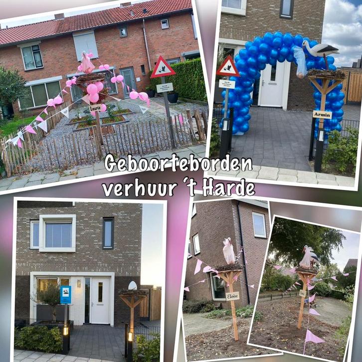 Te huur: ooievaarsnest met ooievaar., Kinderen en Baby's, Kraamcadeaus en Geboorteborden, Ophalen
