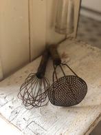 Setje oud frans keukengerei ~ brocante, Ophalen of Verzenden