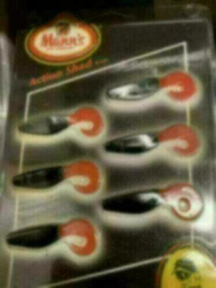 Partijtje mann action shads, 6 cm, nieuw, Watersport en Boten, Hengelsport | Zeevissen, Nieuw, Overige typen, Ophalen of Verzenden