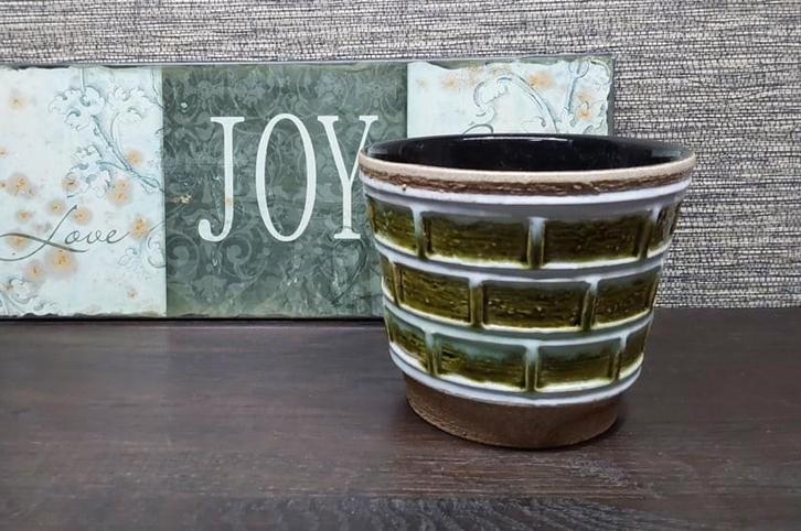 Vintage-retro bloempot, West Germany aardewerk, Verzamelen, Retro, Huis en Inrichting, Ophalen of Verzenden