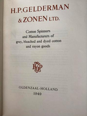 H.P. Gelderman & Zonen Ltd. - 1949 - Oldenzaal beschikbaar voor biedingen